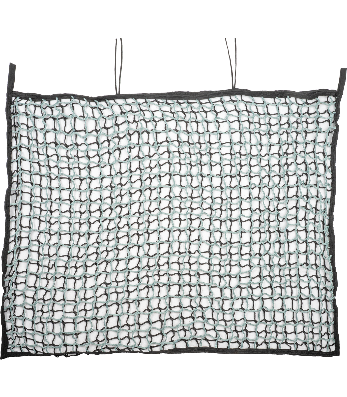 Filet à foin DUO sans noeud - 2 côtés, rectangulaire, noir-gui