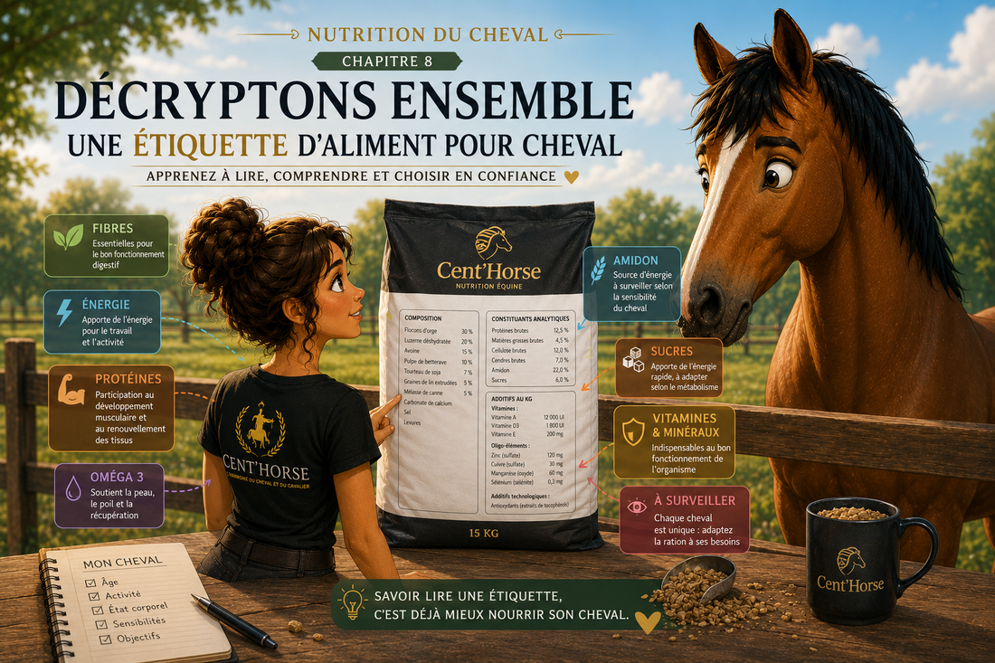 📖 Chapitre 8 — Décryptons ensemble une étiquette d'aliment pour cheval