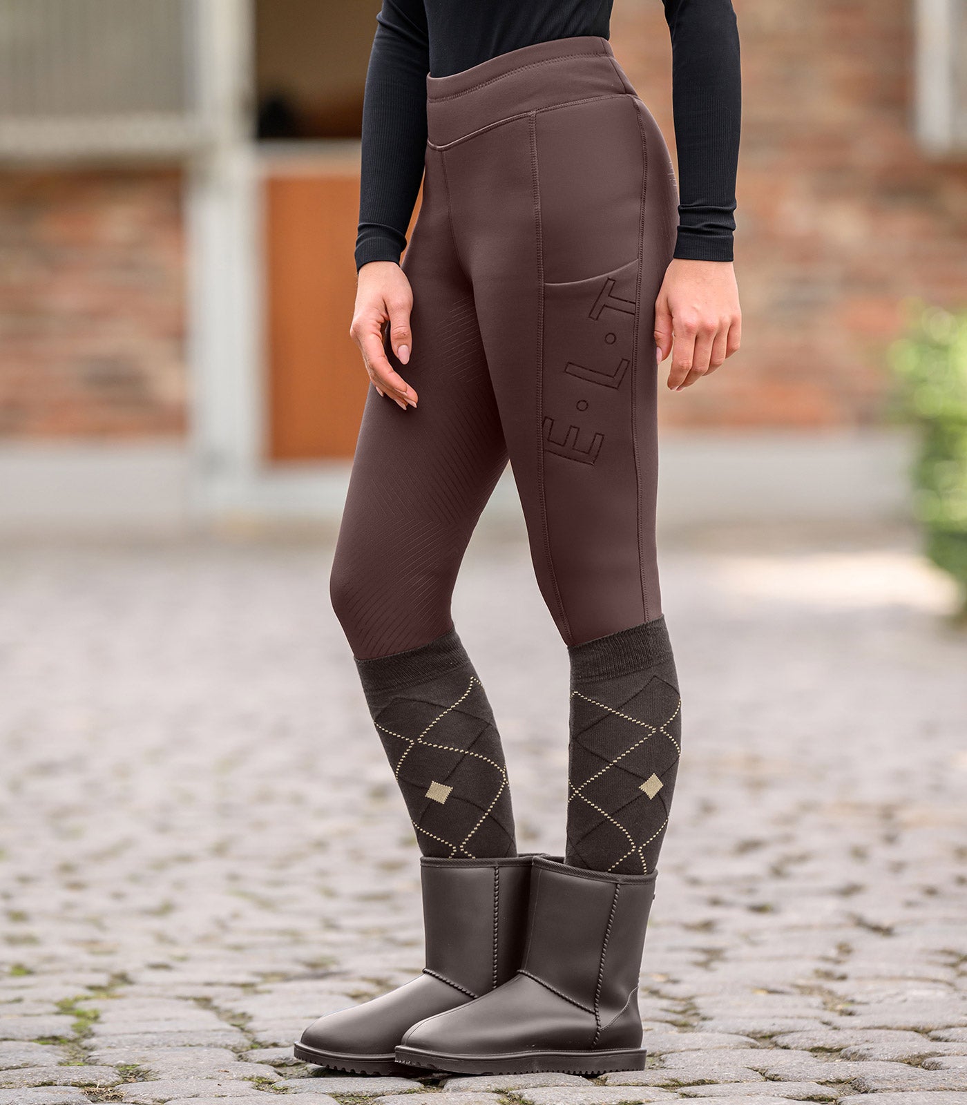 Legging d’équitation thermique Rica en polaire bouclette, pour femmes