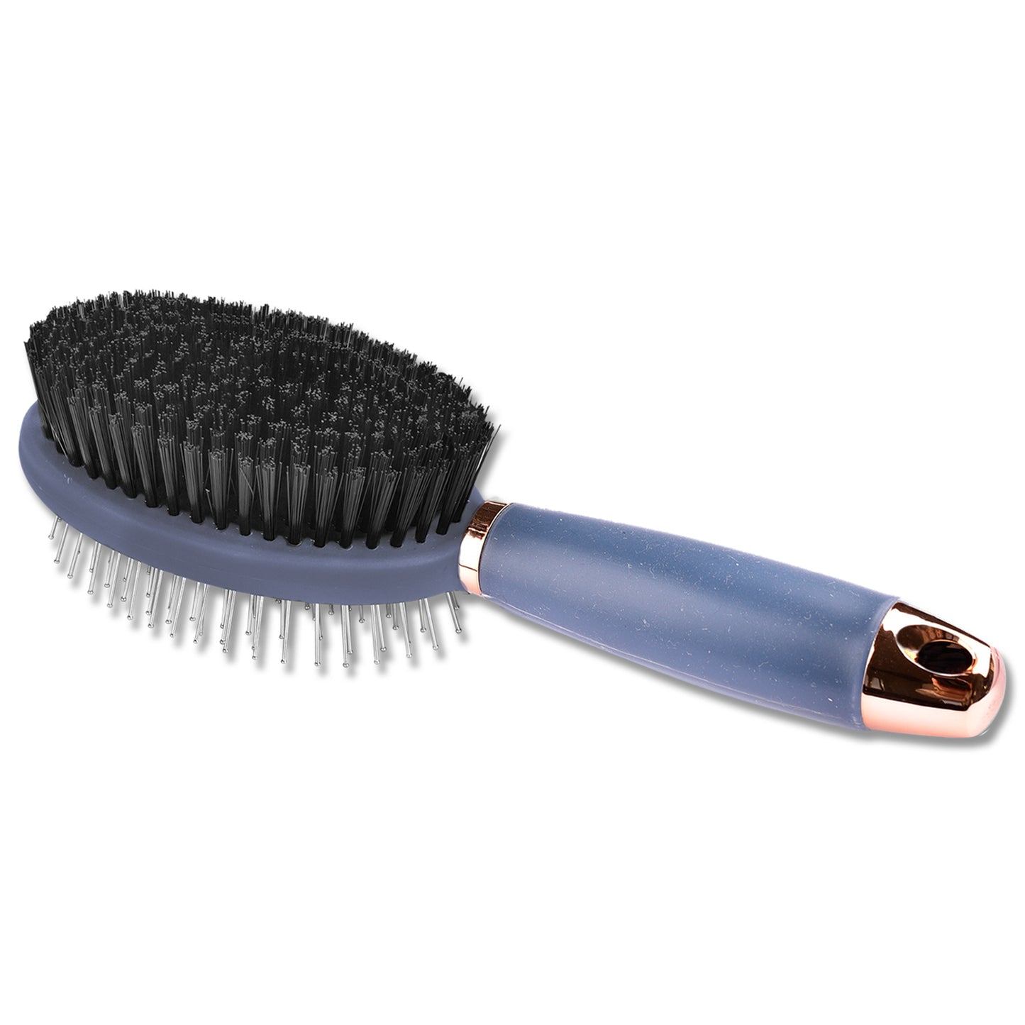 Brosse double avec poignée en gel, noir-or rosé