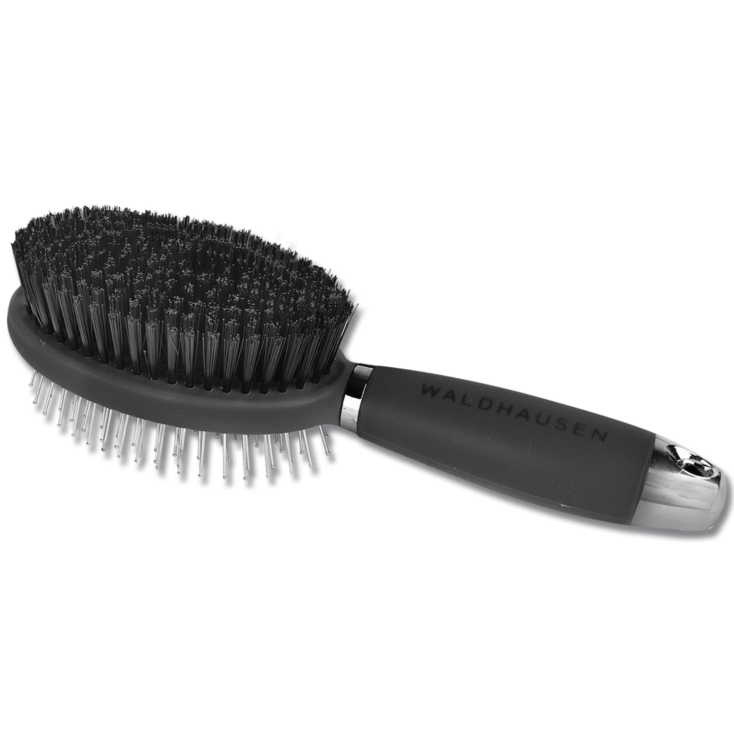 Brosse double avec poignée en gel, noir-or rosé