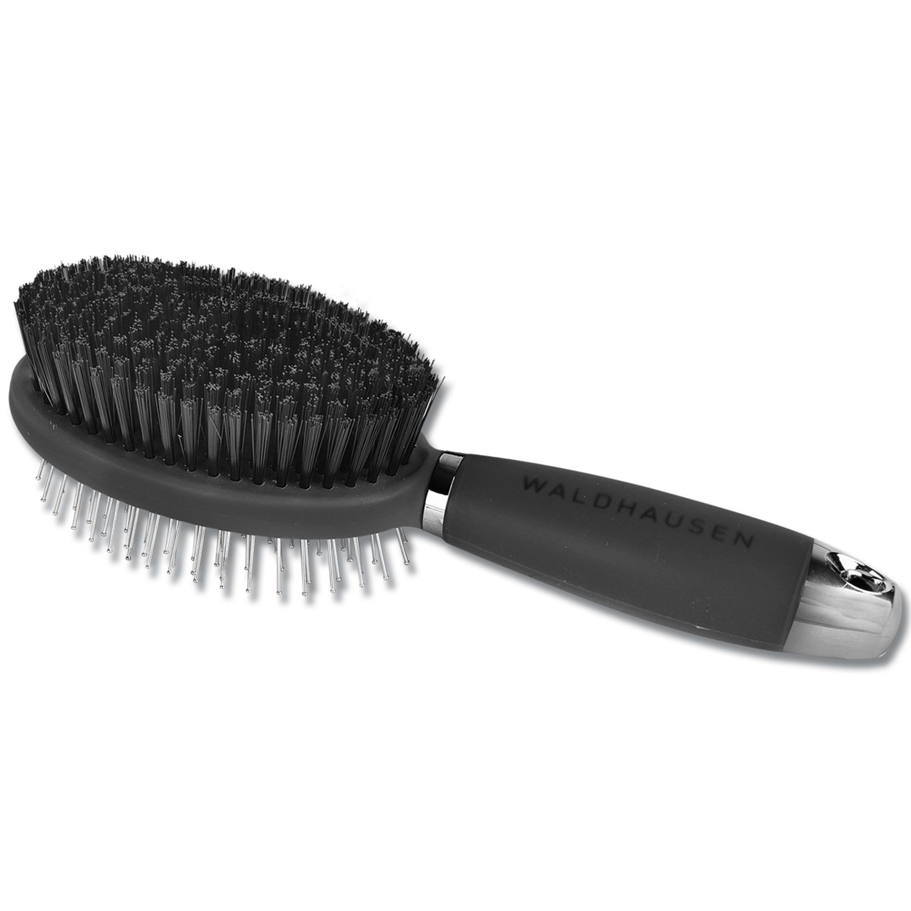 Brosse double avec poignée en gel, noir-or rosé