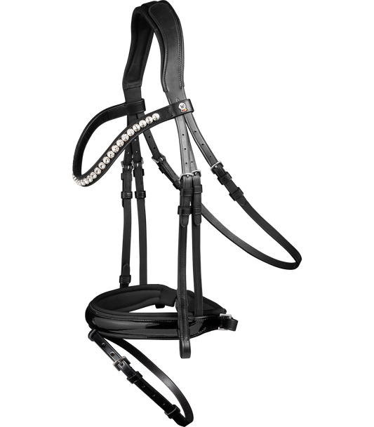 Waldhausen X-Line Bridon Evermore, noir- noir, Cob