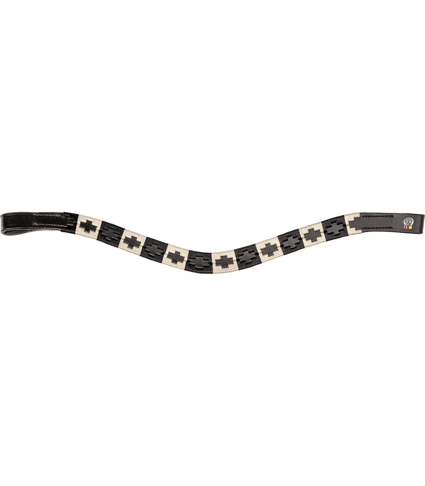 Bandeau frontal Waldhausen X-Line Polo, noir, noir- beige, Cob