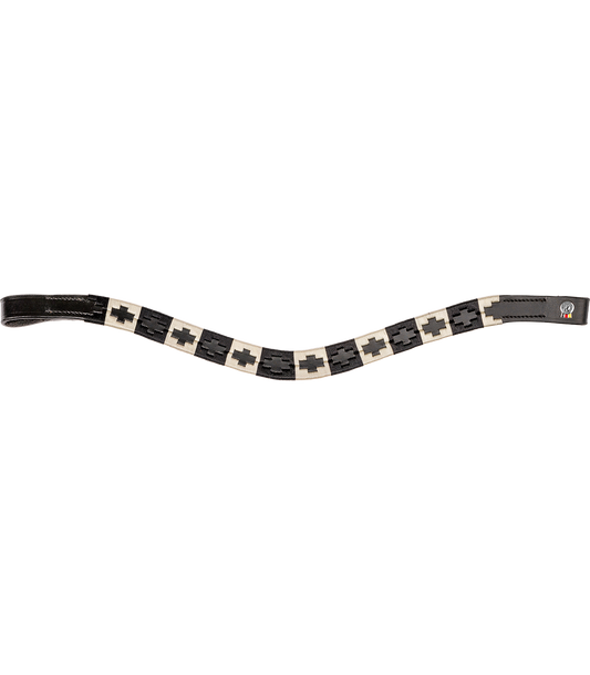 Bandeau frontal Waldhausen X-Line Polo, noir, noir- beige, Cob